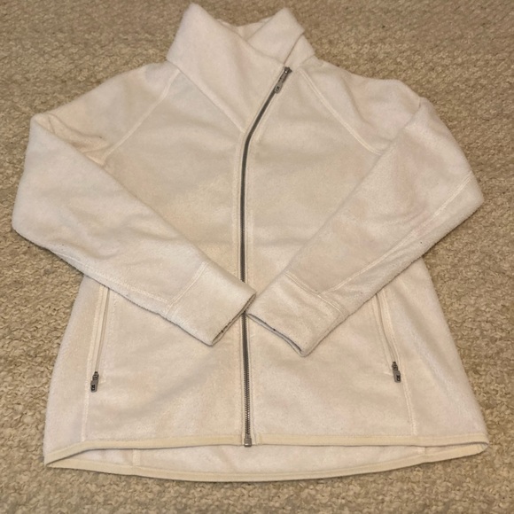 Cutter & Buck Cozy fleece jacket in white size S - Picture 2 of 3